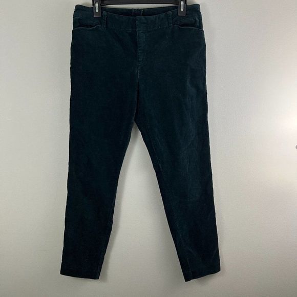 OLD NAVY Green Corduroy Crop Pants (12) - Picture 2 of 7